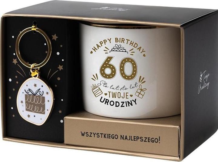 Actual product image Burga Weiss-goldenes Geschenkset zum 60. Geburtstag (330 ml, 1 x)