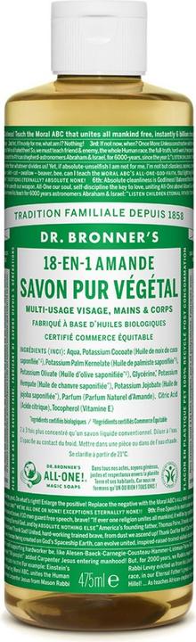 Actual product image Dr. Bronner's 18-IN-1 Almond (Liquid soap, 475 ml)