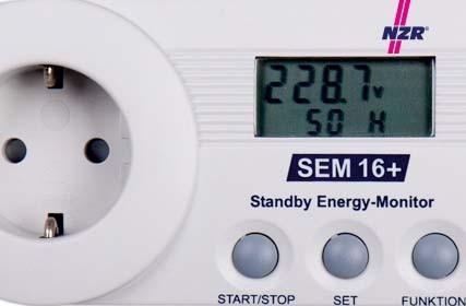 Actual product image NZR SEM16 High-Precision Current Monitoring Standby Energy Monitor 1x230V 08030301