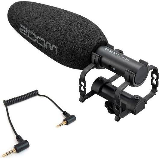 Zoom ZSG-1 Richtmikrofon mit ADP07 Adapter, Mikrofon
