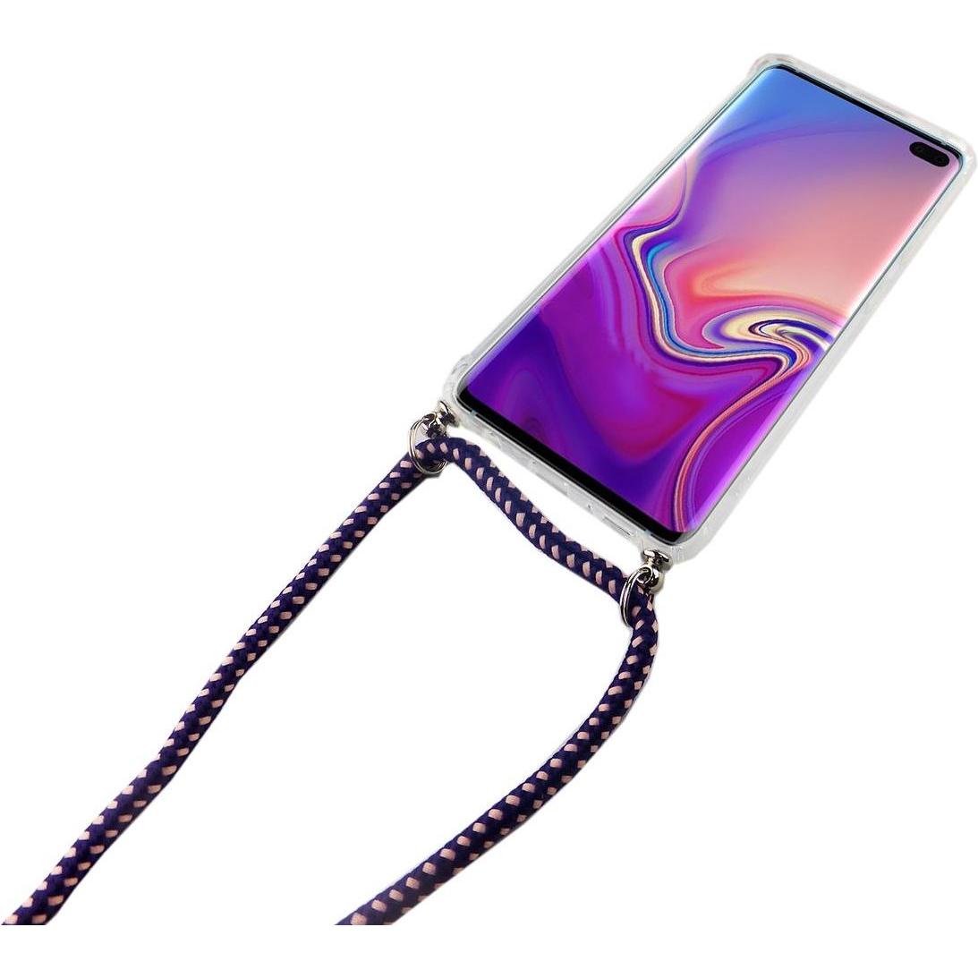 Thumbnail - König Design Handyhülle für Samsung Galaxy S10 Schutzcase Backcover Bumper Etuis Transparent, Handykette, Transparent