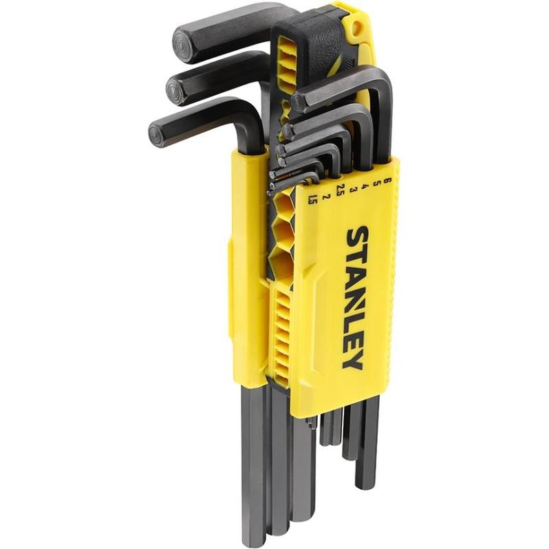 Stanley, Chiave dinamometrica, Zestaw kluczy imbusowych hex wielofunkcyjne 1,5-10mm z kulką 9szt. (89-904)