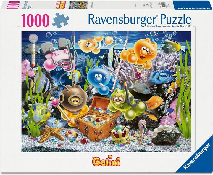 Ravensburger Erwachsenenpuzzle 1000 Teile - Gelini im Unterwasserspass (1000 Teile)