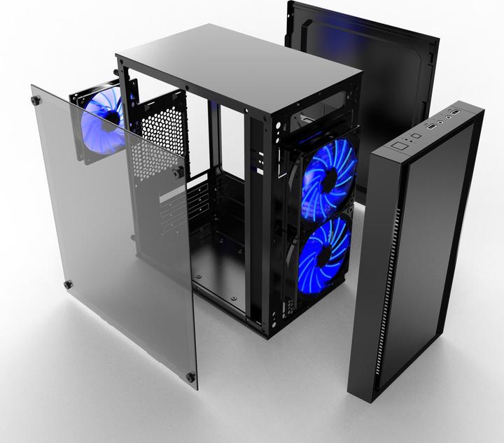 Actual product image Gembird Fornax-960B - tower - micro - case - ATX (mATX, ITX)
