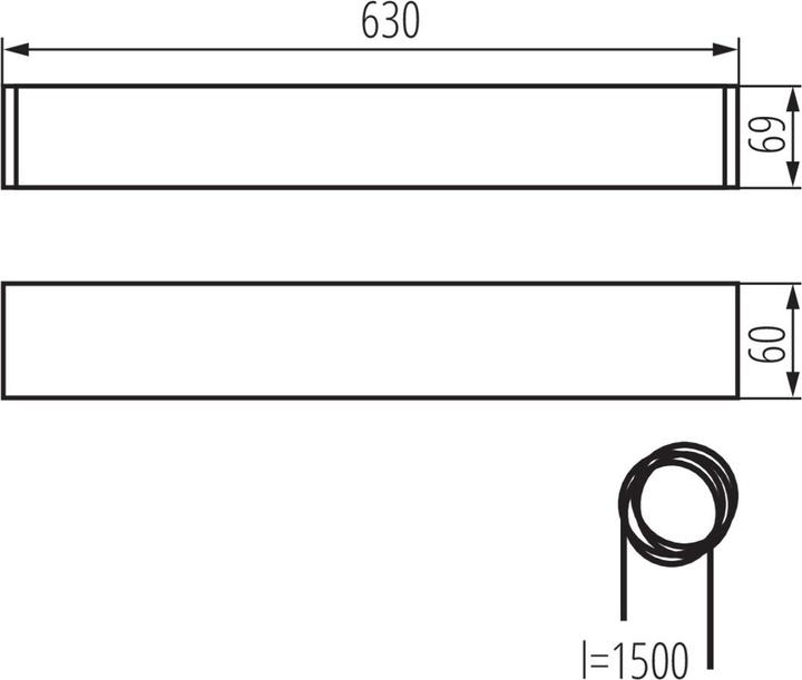 Produktbild Kanlux 28445 AL 4LED 60-MPR-SR Röhrenleuchte/Pendelleuchte (G13)