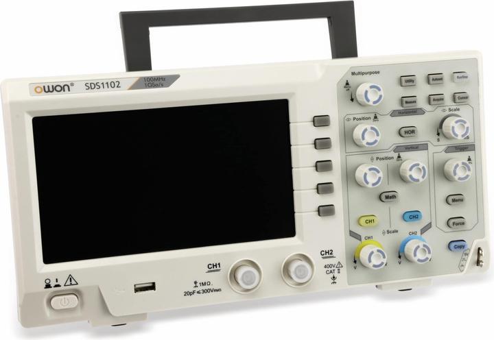 Image du produit Owon Oscilloscope,, SDS1102, 2 canaux 100 MHz, USB