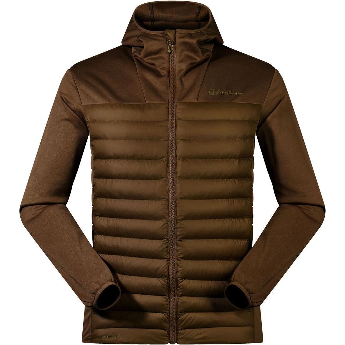 Berghaus, Herren, Jacke, Isolierte Vaskye Hybrid-Kapuzenjacke (52), Braun, 52