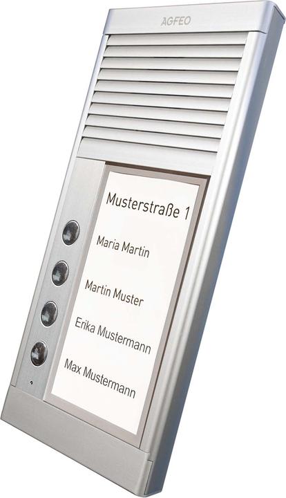 Actual product image Agfeo DoorSpeak 4 - Wired - IP33 - Silver - Wall - 115 mm - 235 mm (Cable)