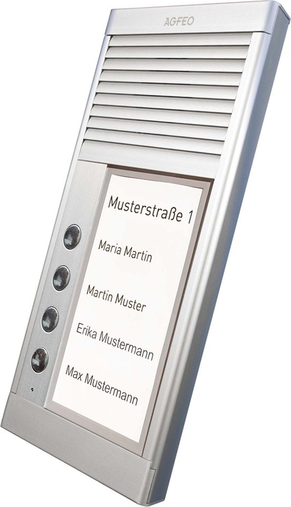Agfeo DoorSpeak 4 - Verkabelt - IP33 - Silber - Wand - 115 mm - 235 mm (Kabelgebunden)