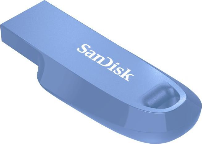 Actual product image SANDISK Ultra Curve USB 3.2 flash drive 64 GB Blue (64 GB, USB-A)