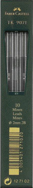 Actual product image Faber-Castell 9071 (10 Piece, Black, Graphite, 2 mm)