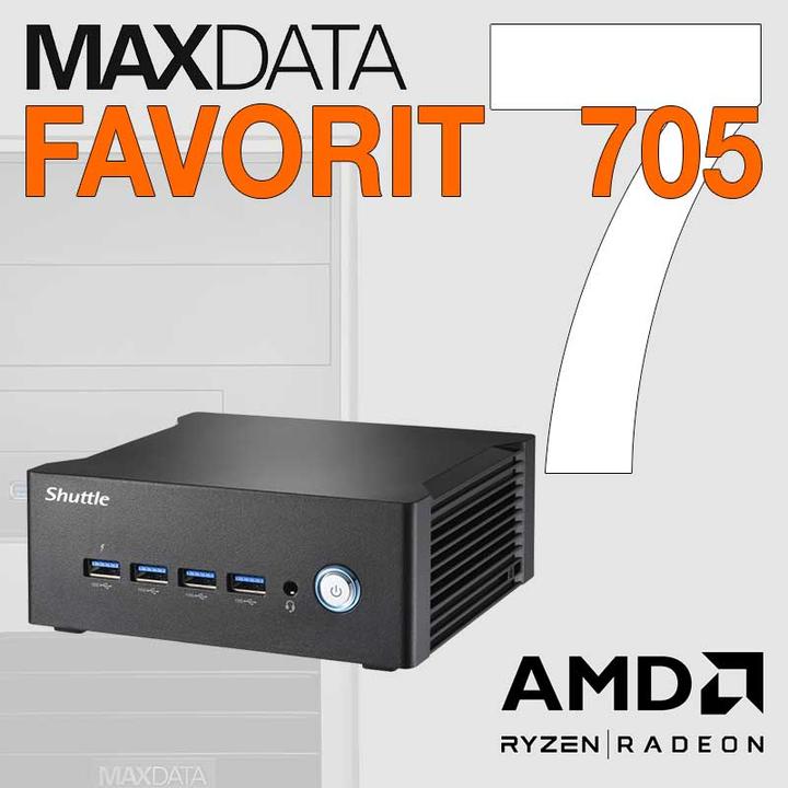 Produktbild Maxdata Favorit 705 S25 R7-8845HS 16G 500G W/B noOS (500 GB, 16 GB)