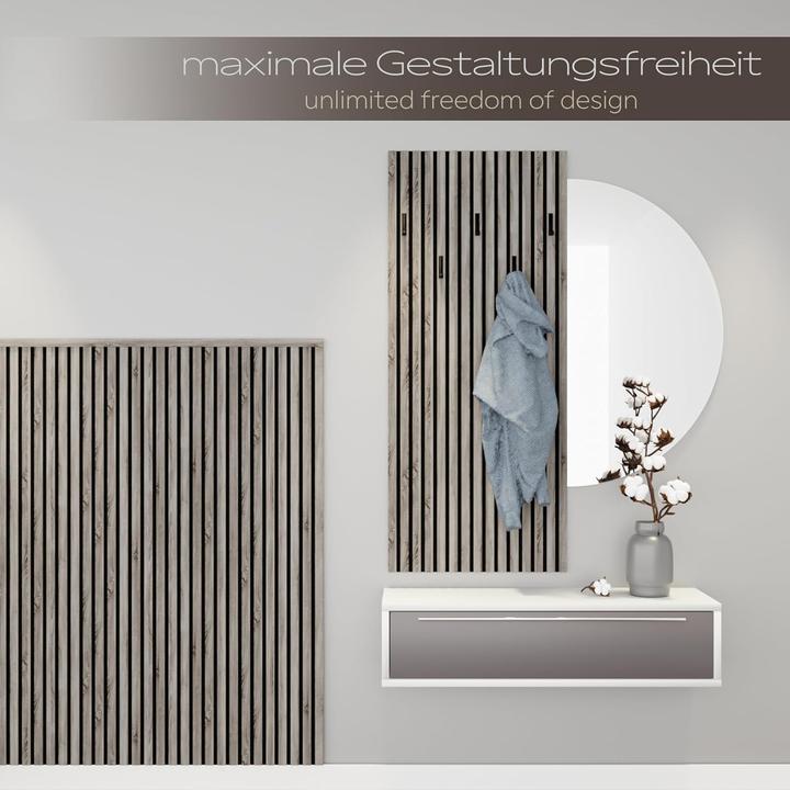 Immagine prodotto Hexim Akustikpaneele Set schalldämmend (6 Paneele) (4.98 m², 60 x 138.50 cm)