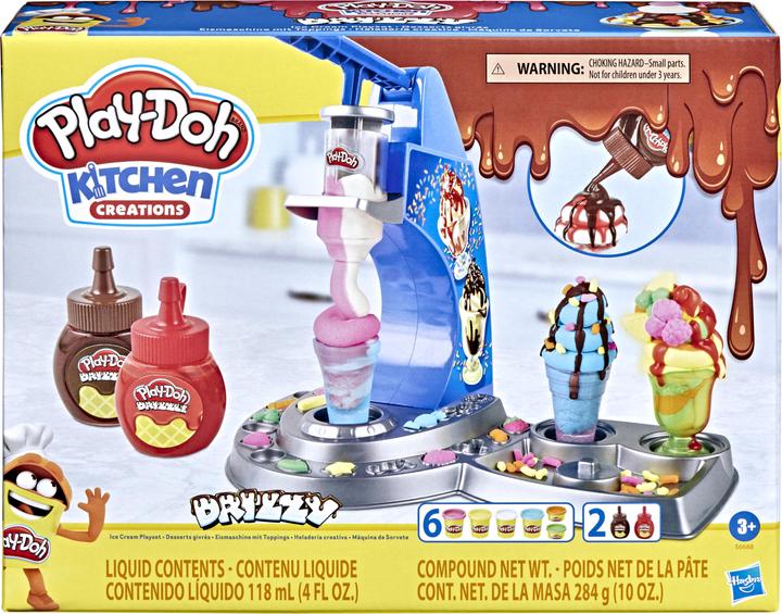 Play-Doh PD Drizzy Ice Cream Maker con guarnizioni