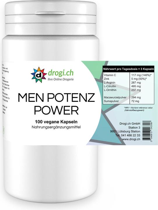 Nutritional values and ingredients Drogi Men Potenz Power (100 pcs., Capsules)