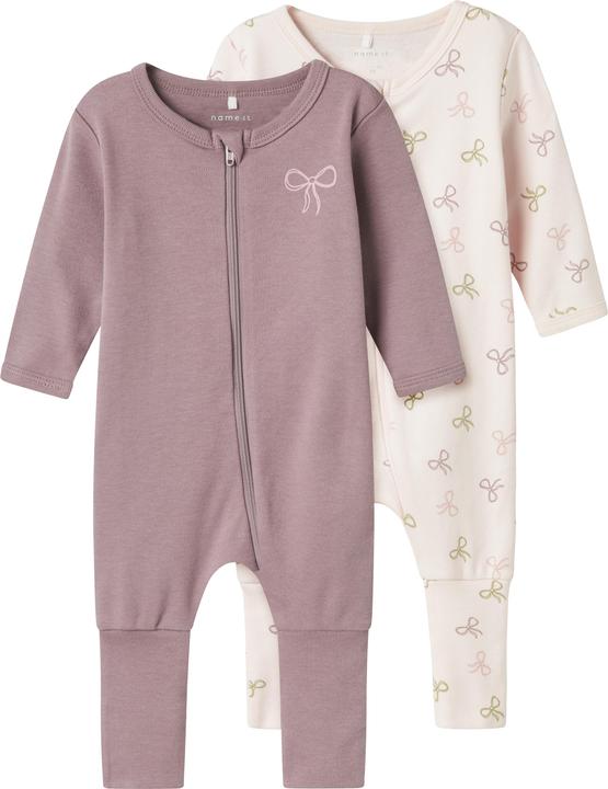 Produktbild Name it Nbfnightsuit 2p Zip Ff Pink Bow Noos (92)