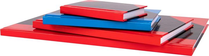 Actual product image Idena Notebook A7 squared black red FSC-Mix (A7, Checked, Hardcover)