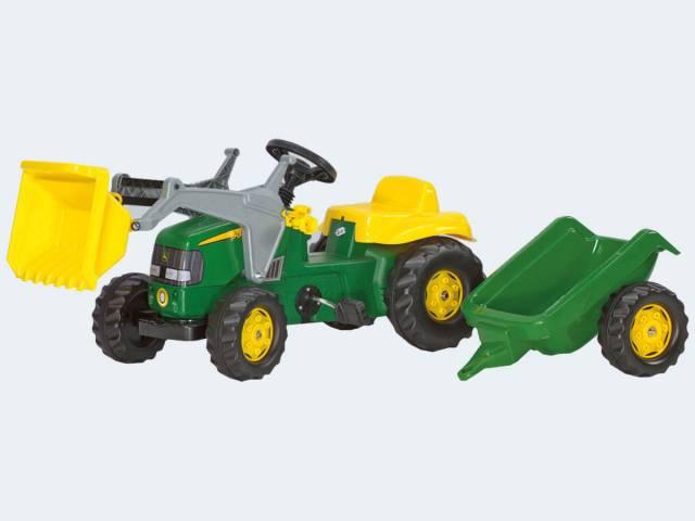 Produktbild Rolly Toys John Deere Traktor mit Lader und Anhänger