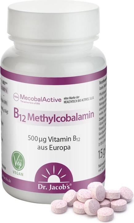 Actual product image Dr. Jacob's B12 Methylcobalamin Tablette (60 pcs., Pills, 35 g)