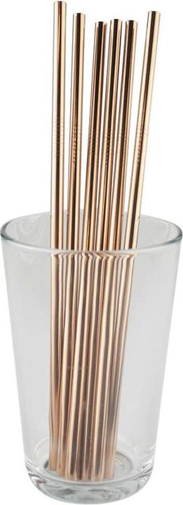 Produktbild JTI 6x gerade Metalltrinkhalme - Roségold (6x)
