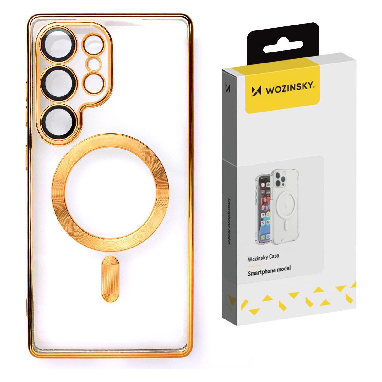 Wozinsky Oro Etui Electroplated Magsafe Na Samsung Galaxy S24 Fe - Zåote (Samsung Galaxy S24 Fe), Cover Smartphone,