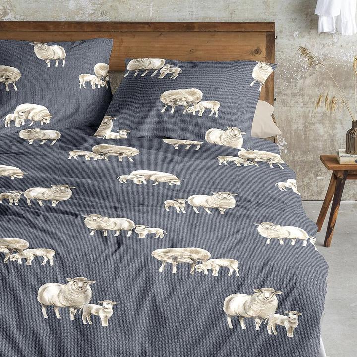 Produktbild Irisette Feinbiber Bettwäsche Panda 8545 blau