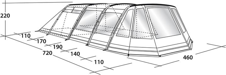 Produktbild Outwell Alabama 7P (Tunnelzelt, 46.80 kg, 7 Personen)