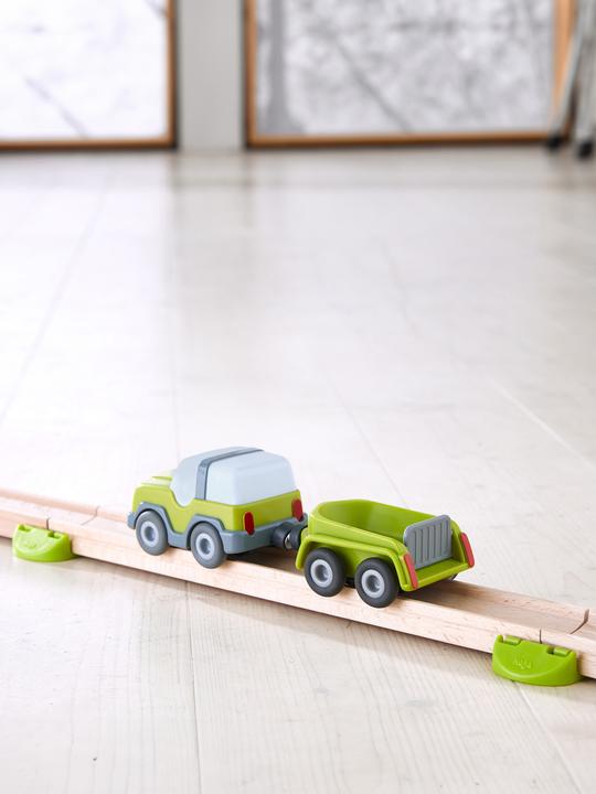 Actual product image Haba Kullerbü Knikkerbaan - Terreinwagen met aanhanger