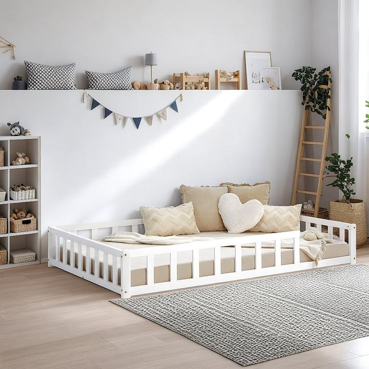 Image du produit Homestyle4u Kinderbett mit Lattenrost (120 x 200 cm)