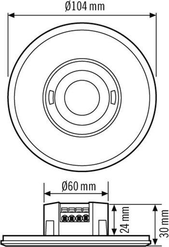 Actual product image Esylux Motion detector UP white (8 m)