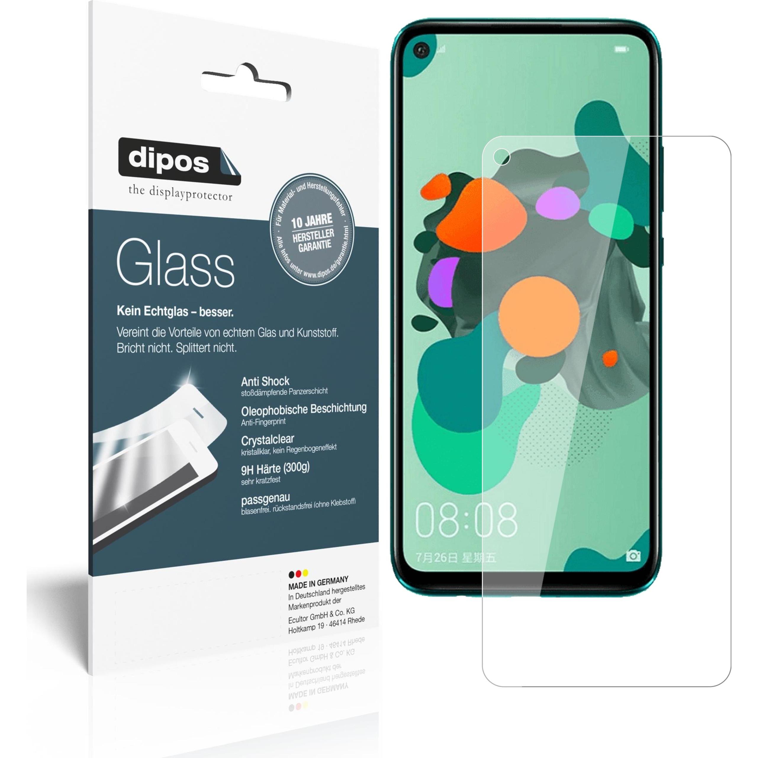 Dipos Displayschutz Anti-Shock (2 Stück, Huawei Nova 5i Pro), Smartphone Schutzfolie, Transparent