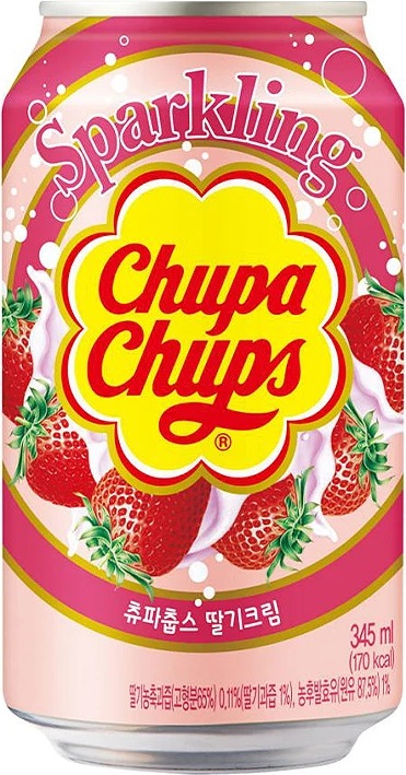 Actual product image Chupa Chups STRAWBERRY Cream box (24 x 35 cl)