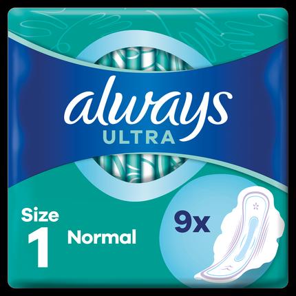 Image du produit Always Bande Ultra Fine Normal avec Ailes 9er (1 x)