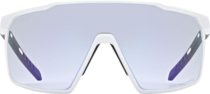 Uvex Sports mtn perform small V (White Matt, variomatic litemirror blue (S1-3))
