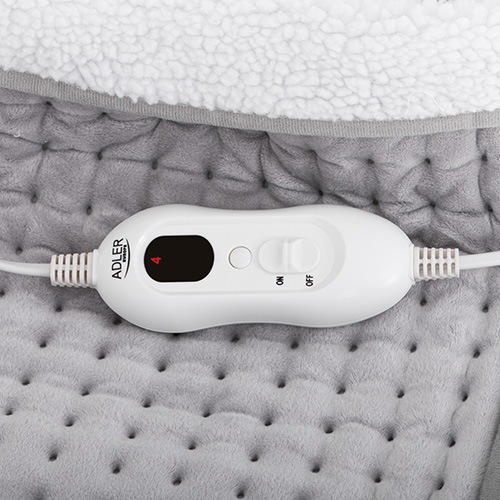 Actual product image Adler AD 7432 Electric Heated Blanket Electric Heated Throw, Plush, Synthetic Wool