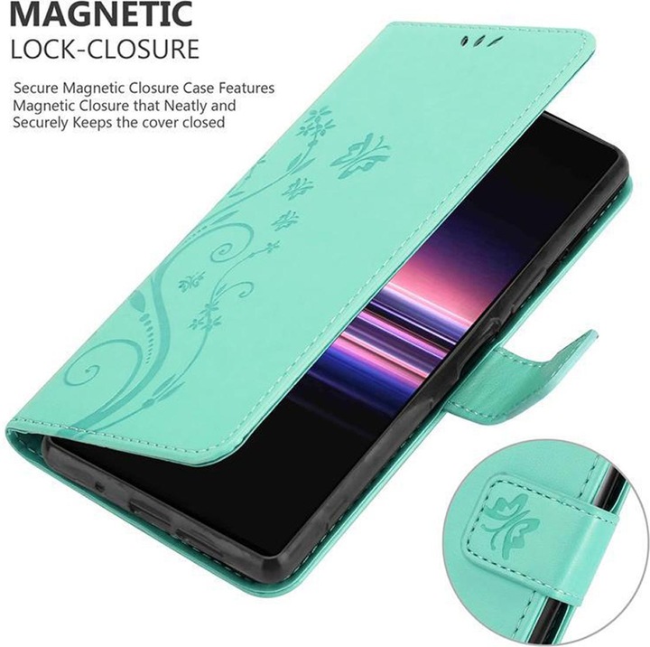 Produktbild Cadorabo Flower Book Cover (Sony Xperia 5)