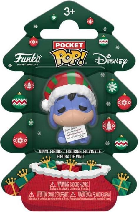 Image du produit Funko Winnie the Pooh Holiday 2025 Pocket POP! Vinyl Schlüsselanhänger Eeyore Tree Holiday Box 4 cm