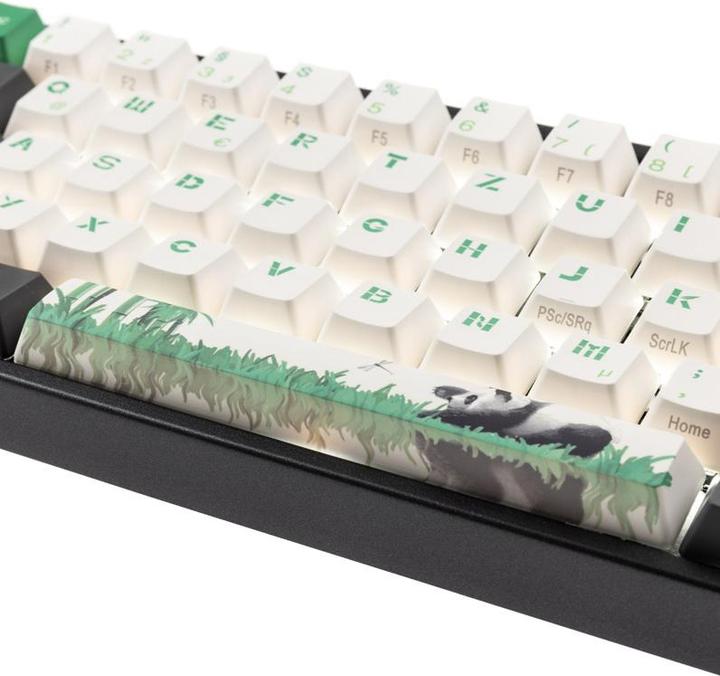 Produktbild Ducky Miya Pro Panda V2 Edition TKL Gaming-Tastatur MX-Braun – Weiss (DE, Kabelgebunden)