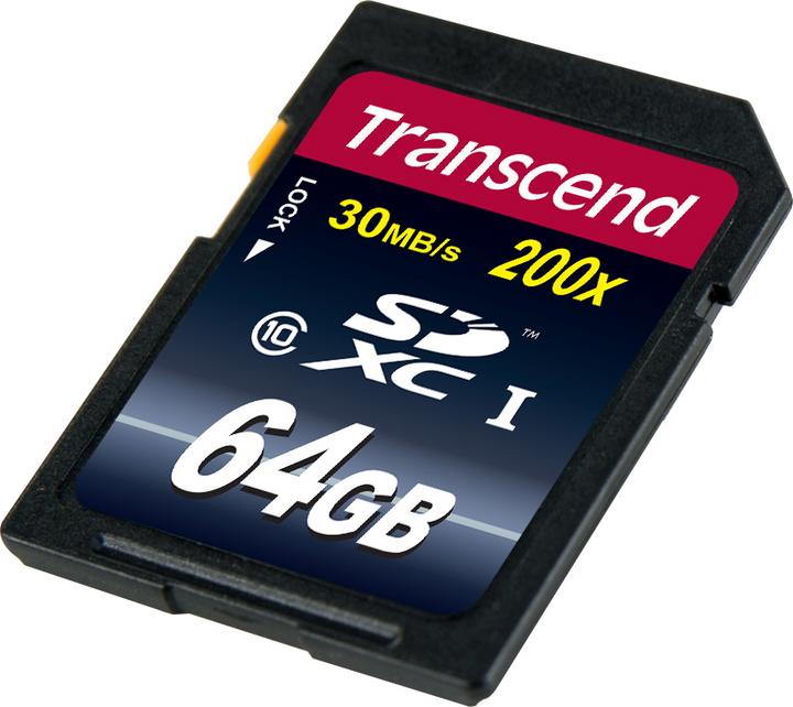 Produktbild Transcend SDXC Ultimate 200x (64 GB, SDXC, U1, UHS-I)