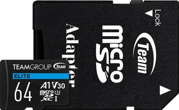 Produktbild Team Group Team ELITE A1 - Flash-Speicherkarte (SD-Adapter inbegriffen) (128 GB, microSDXC, U3, UHS-I)