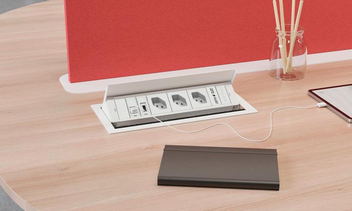 Produktbild IB Connect BOX+CUBOBOX Rahmen S 3-fach 2x Typ 13 1x RJ45 1x HDMI weiss (2 x, HDMI, Typ 13, RJ45, 0.30 m)
