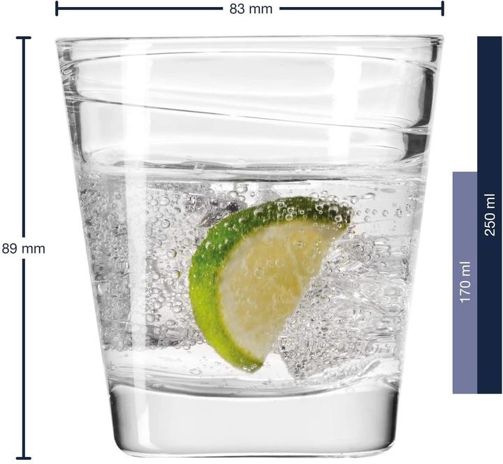 Produktbild Leonardo Whiskybecher Vario Struttura 250 ml 9cm klar (2.50 dl, 1 x, Whiskygläser)