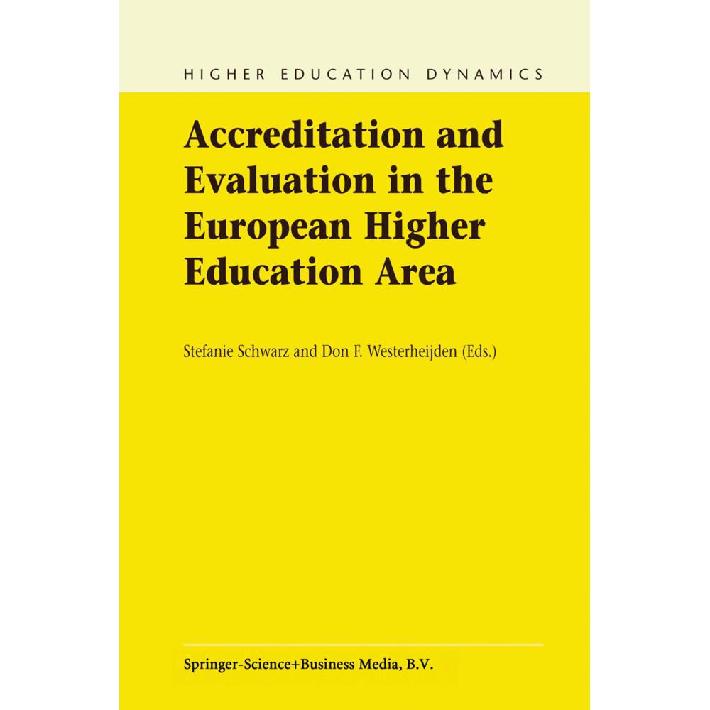 Thumbnail - Accreditation and Evaluation in the European Higher Education Area, Fachbücher von Stefanie Schwarz, Don F Westerheijden