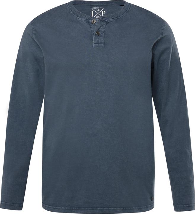 Produktbild JP1880 JP 1880 Langarm-Henley, Rundhals mit Knopfleiste (5XL)