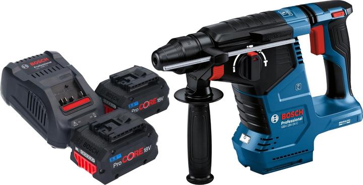 Actual product image Bosch Professional Bosch GBH 18V-24 C Professional Akku Bohrhammer 18 V 2,4 J Brushless SDS plus + 2x ProCORE Akku 5,5