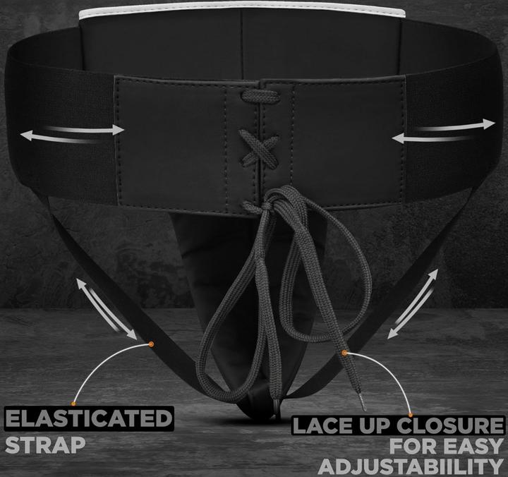 Actual product image Rdx Groin Guard Rex F6 Matte White-XL (XL)