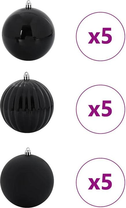 Produktbild vidaXL Weihnachtskugeln (15x)