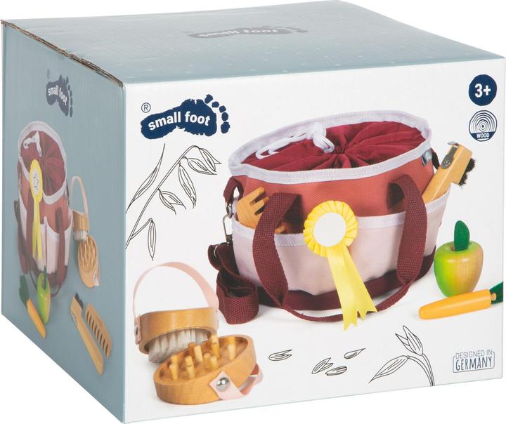 Actual product image small foot Pferdepflegeset mit Tasche rot