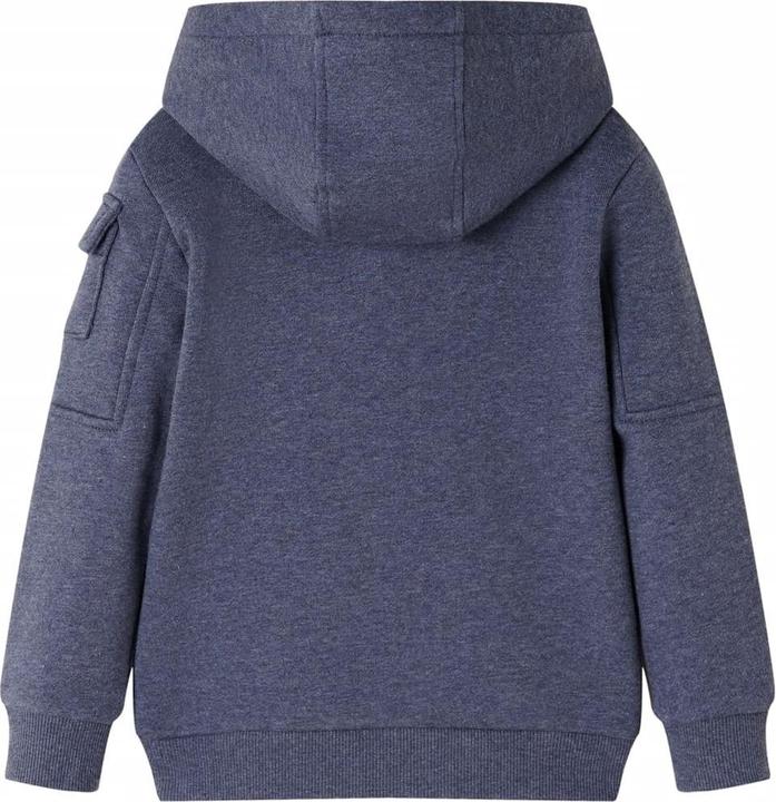 Image du produit VidaXL Sweat à capuche zippé pour enfant Bleu foncé (128)