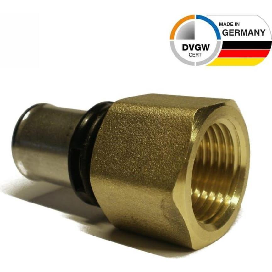 Sanpro, Rohrverbindungstechnik, THPRESS Pressfitting Übergang Innengewinde - Übergangsmuffe, Grösse 16x2, Gewinde 1/2" (...